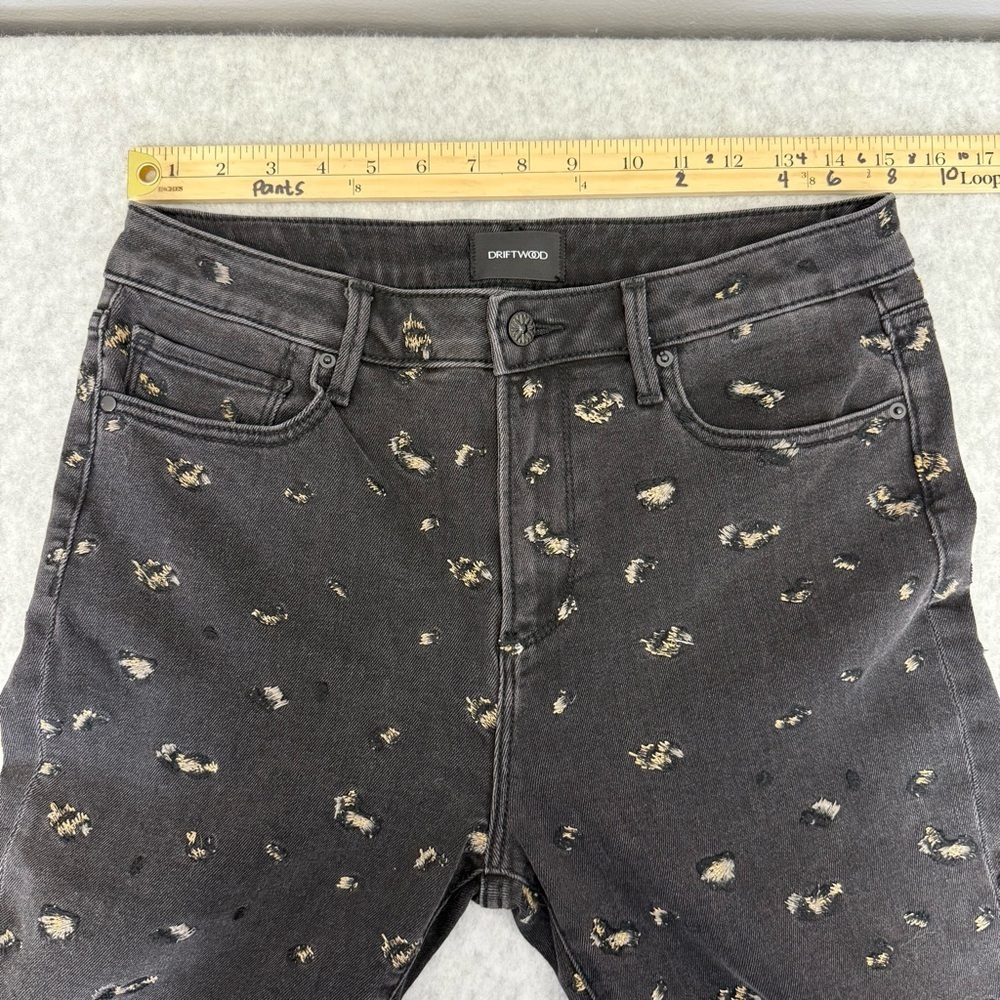 Free People x DRIFTWOOD Gizelle Mid Rise Cropped Girlfriend Jeans sz 29 - Picture 11 of 14